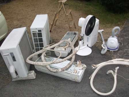 エアコンと一緒に小型家電引き取